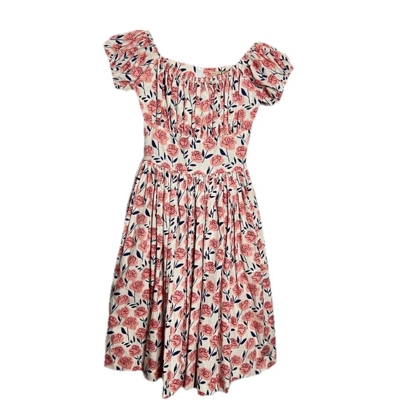 Hearts and Found Loretta Off the Shoulder Fit & Flare Retro Dress Floral XS NWT - Picture 1 of 8